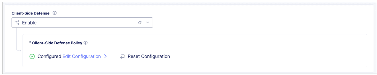 Figure: Enable Client-Side Defense on an HTTP Load Balancer