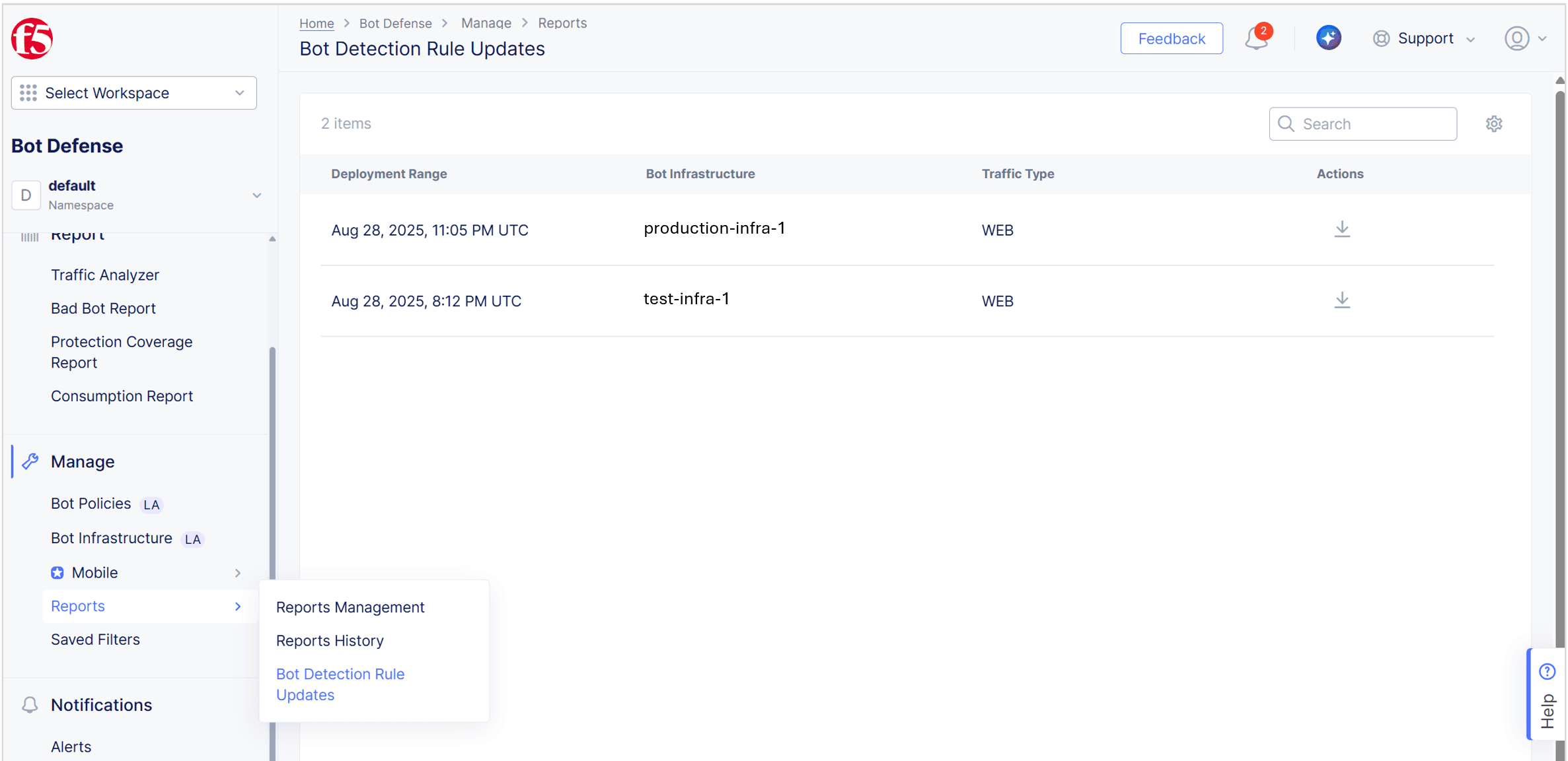 Figure: Bot Detection Updates