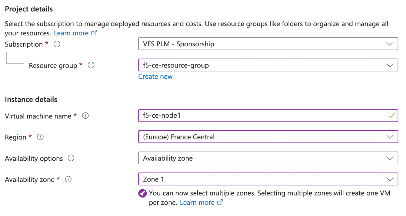 Figure: Configure VM
