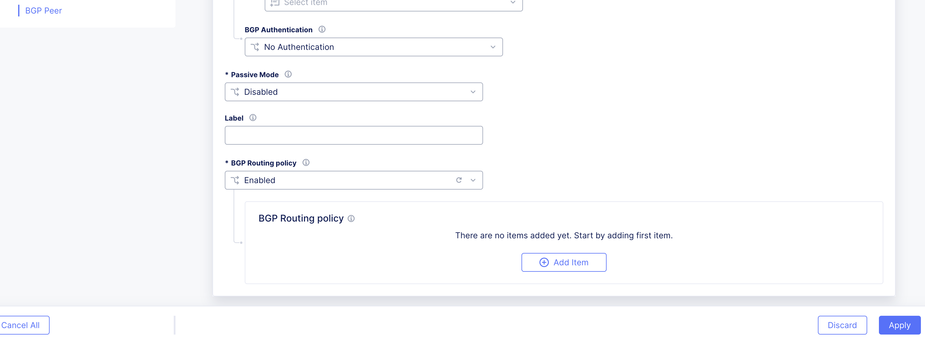 Figure: Policy Section