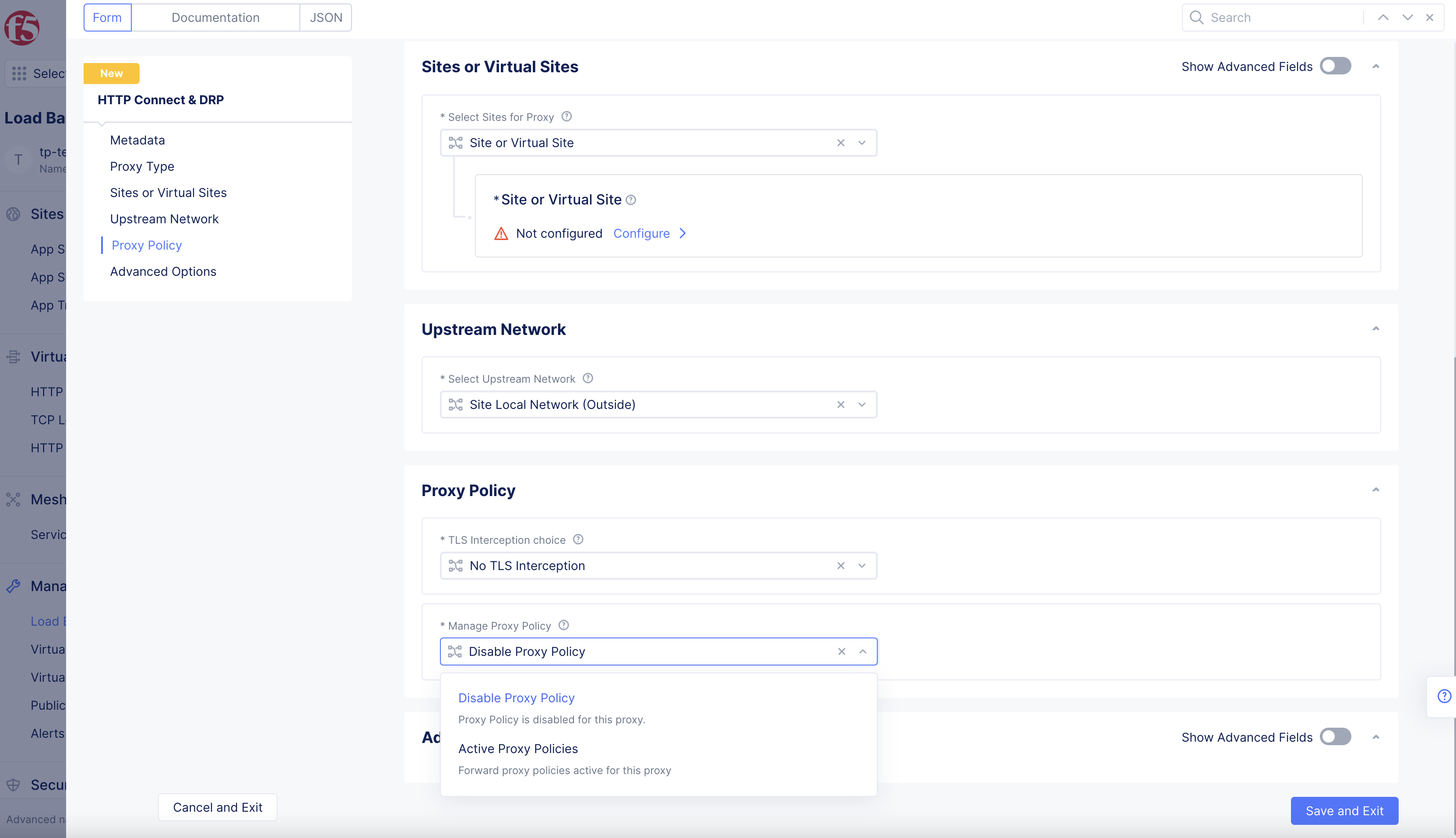 Figure: Proxy Policy