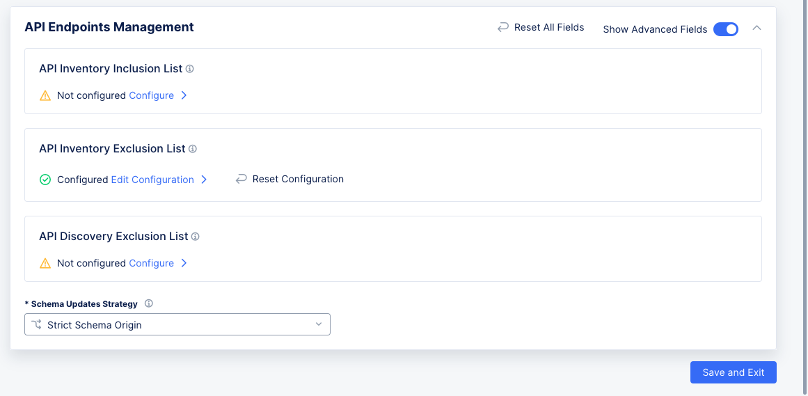 Figure: API Endpoints Management