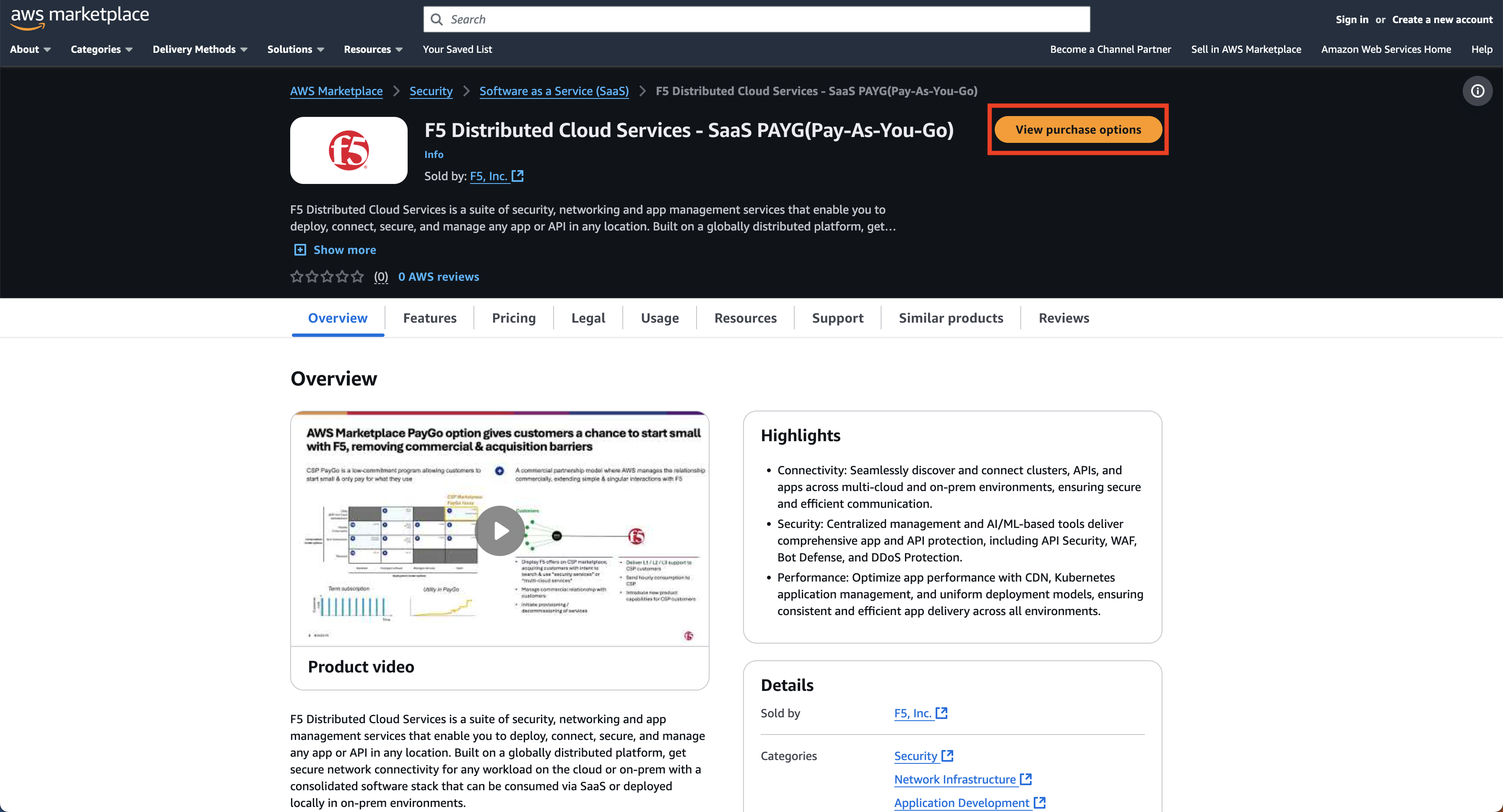 Figure: View Purchase Options